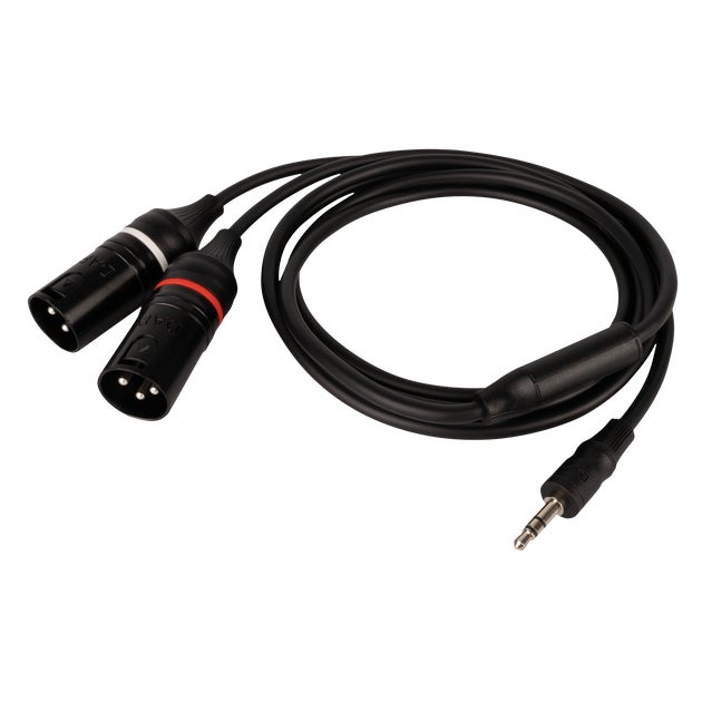 Adapterkabel Stereo Mini-Jack 3,5mm -> 2x XLR 3-Pin Hane - DAP | Bellalite Adapterkabel Stereo Mini-Jack 3,5mm -> 2x XLR 3-Pin Hane - DAP | Bellalite