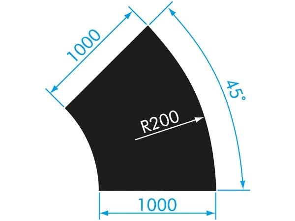 StageDex Basicline R=200cm 45° - Prolyte | Bellalite