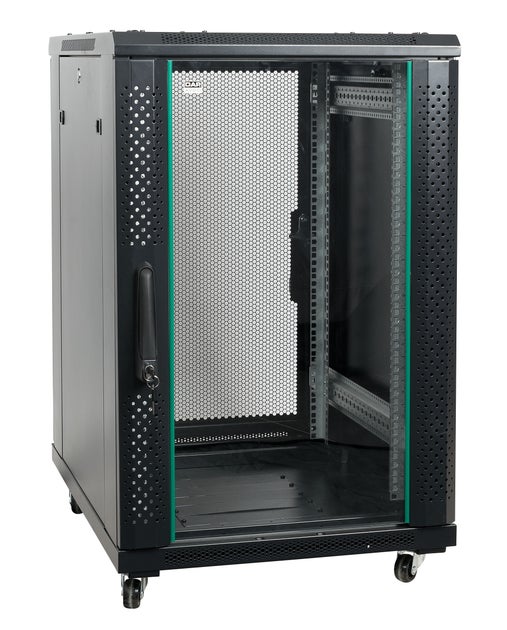 Server Rack, Network Cabinet, Glass Door 18U - Showgear | Bellalite Server Rack, Network Cabinet, Glass Door 18U - Showgear | Bellalite