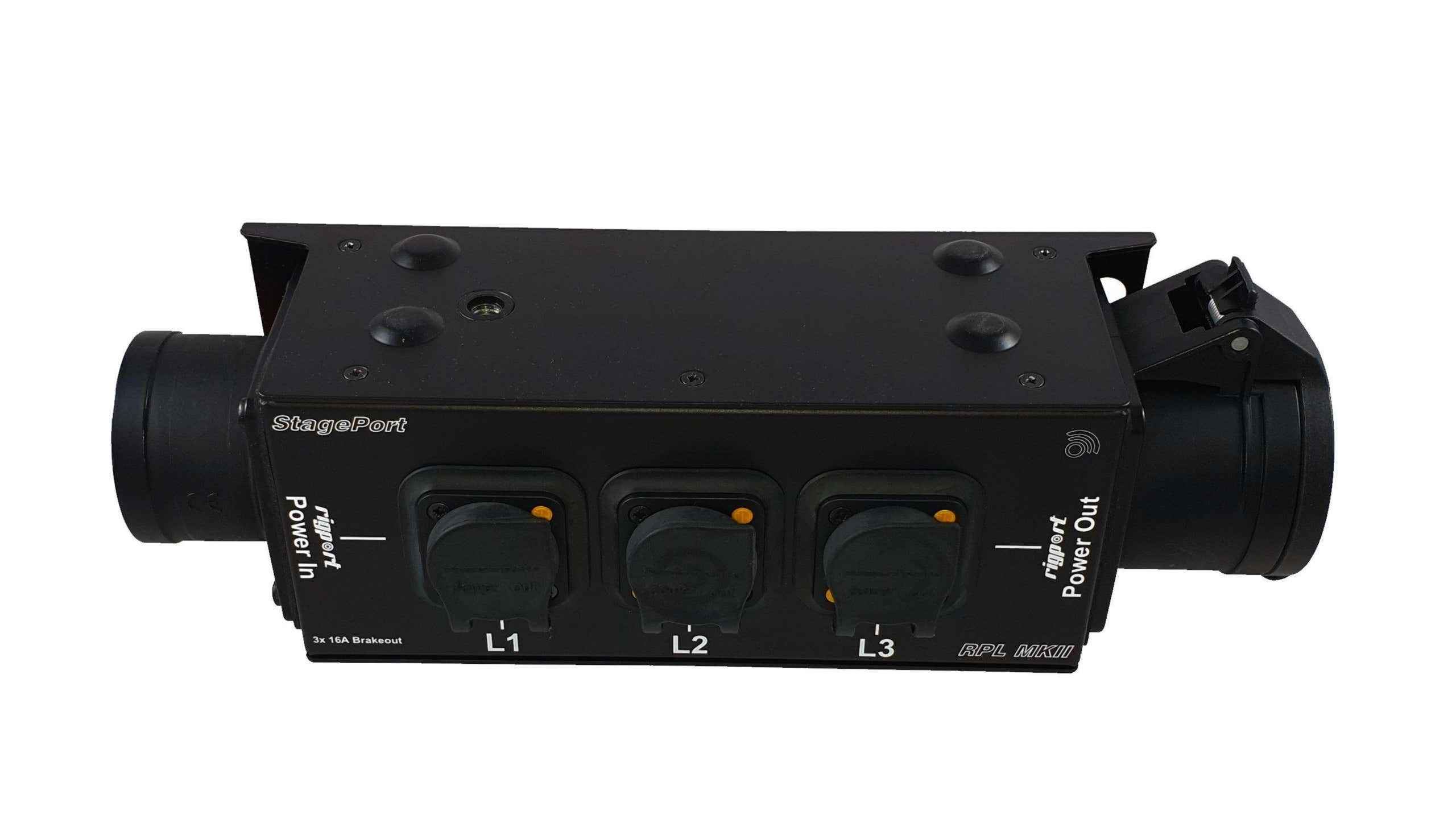 StagePort RPL16T1 MKII CEE16 5P IN / 3x Powercon True1 + CEE16 UT - Rigport | Bellalite StagePort RPL16T1 MKII CEE16 5P IN / 3x Powercon True1 + CEE16 UT - Rigport | Bellalite