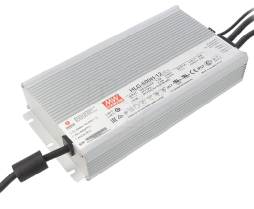 Mean Well HLG-600H-12 PRO 12V 480W IP67  - Mean Well | Bellalite