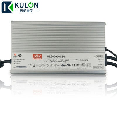 Mean Well HLG-600H-24 PRO 24V 600W IP67  - Mean Well | Bellalite
