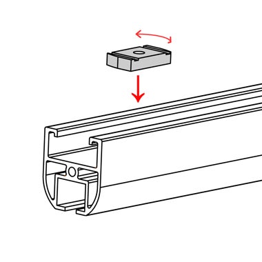 Doughty Rail - Channel Nut - (M6 Unistrut Nut)  - Doughty | Bellalite