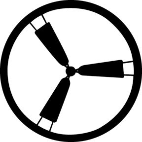 Ceiling Fan 3 Metallgobo, A-Size (100mm) - Rosco | Bellalite