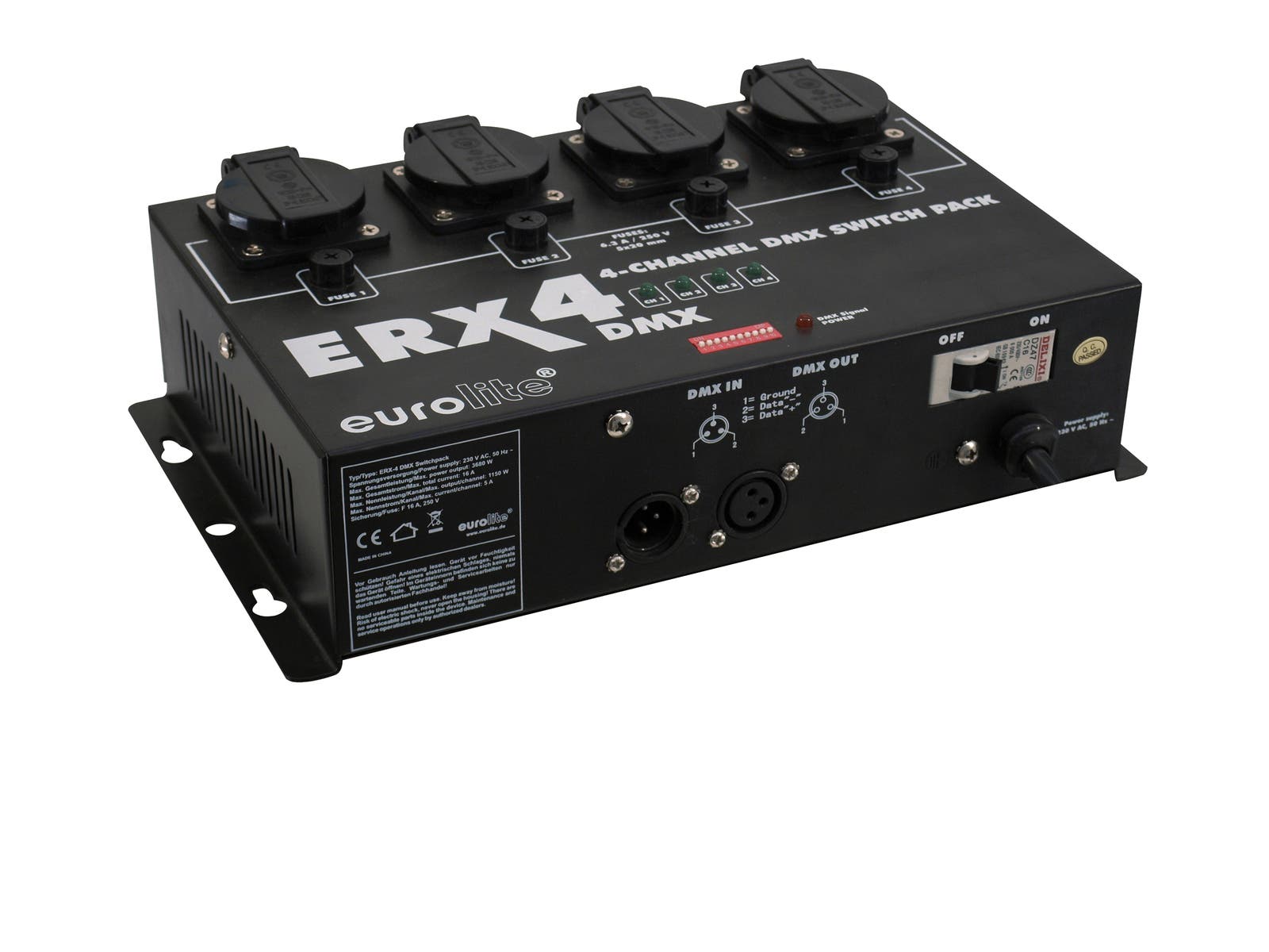 Switchpack ERX-4 DMX - Eurolite | Bellalite Switchpack ERX-4 DMX - Eurolite | Bellalite