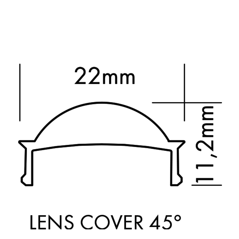 Plastic Cover M-Line Flat Break Proof, 5m - PROLED | Bellalite