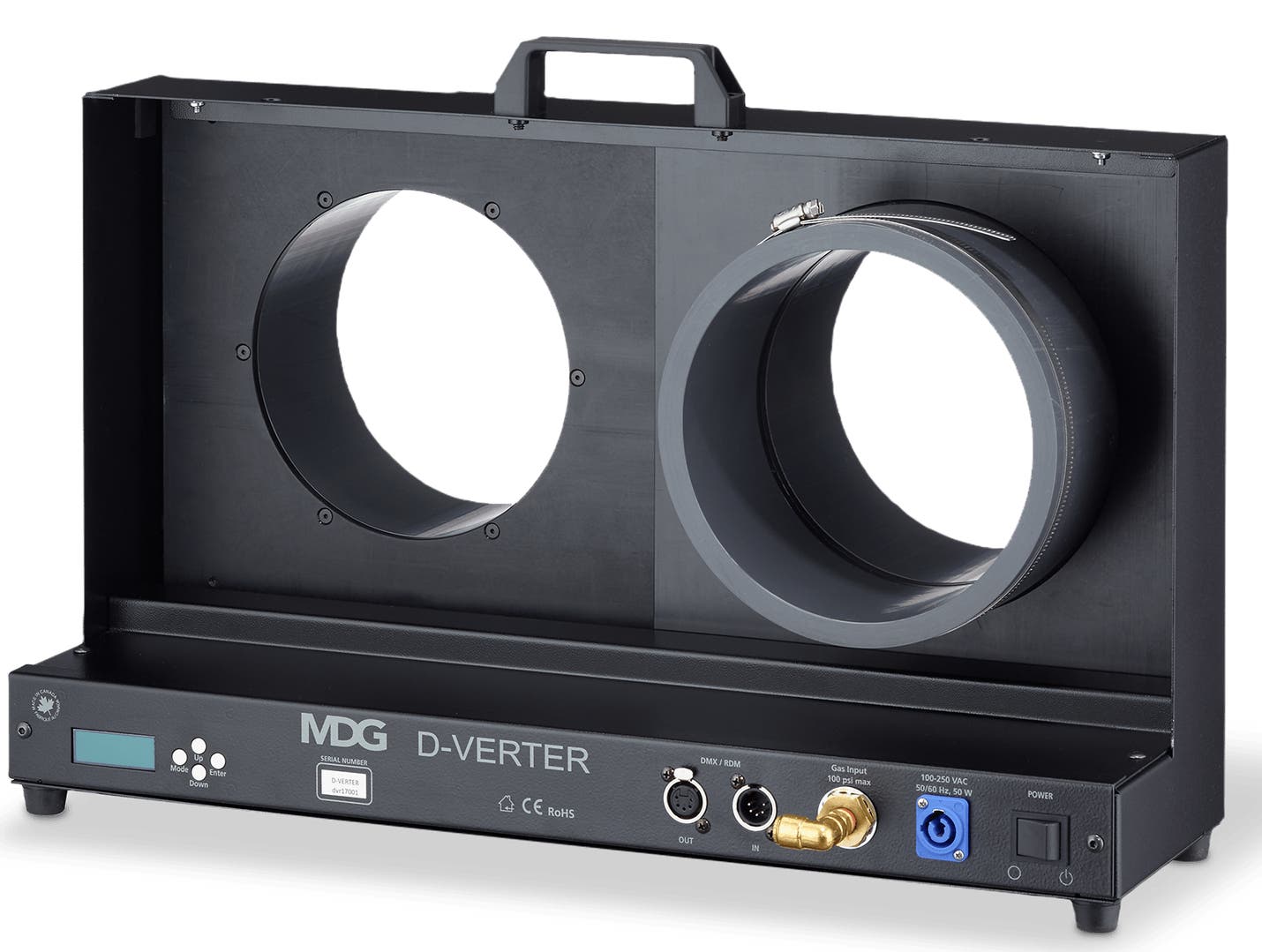 MDG DMX/RDM pneumatic D-Verter 13 cm input/output fog switcher - MDG | Bellalite MDG DMX/RDM pneumatic D-Verter 13 cm input/output fog switcher - MDG | Bellalite