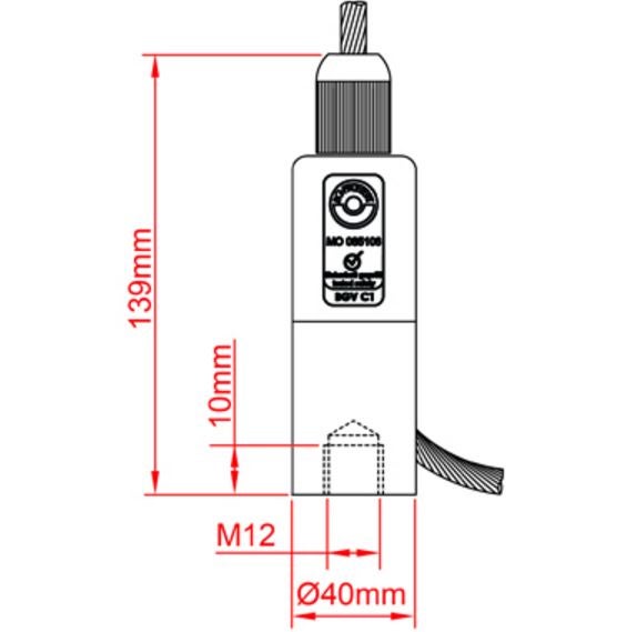 Reutlinger 80SV II ZW M12i 6mm - 190kg / 8mm - 330kg - Doughty | Bellalite