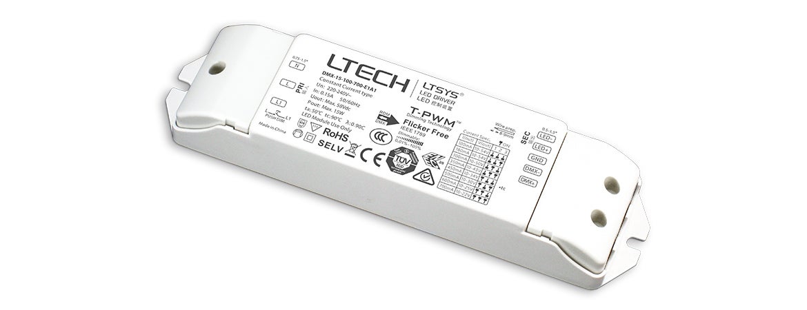 DMX Driver CC Dim, 100-700mA 15W - LTECH | Bellalite