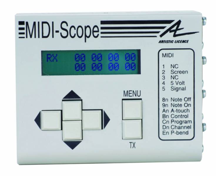Artistic Licence Midi-Scope MIDI tester and analyser - Artistic Licence | Bellalite Artistic Licence Midi-Scope MIDI tester and analyser - Artistic Licence | Bellalite