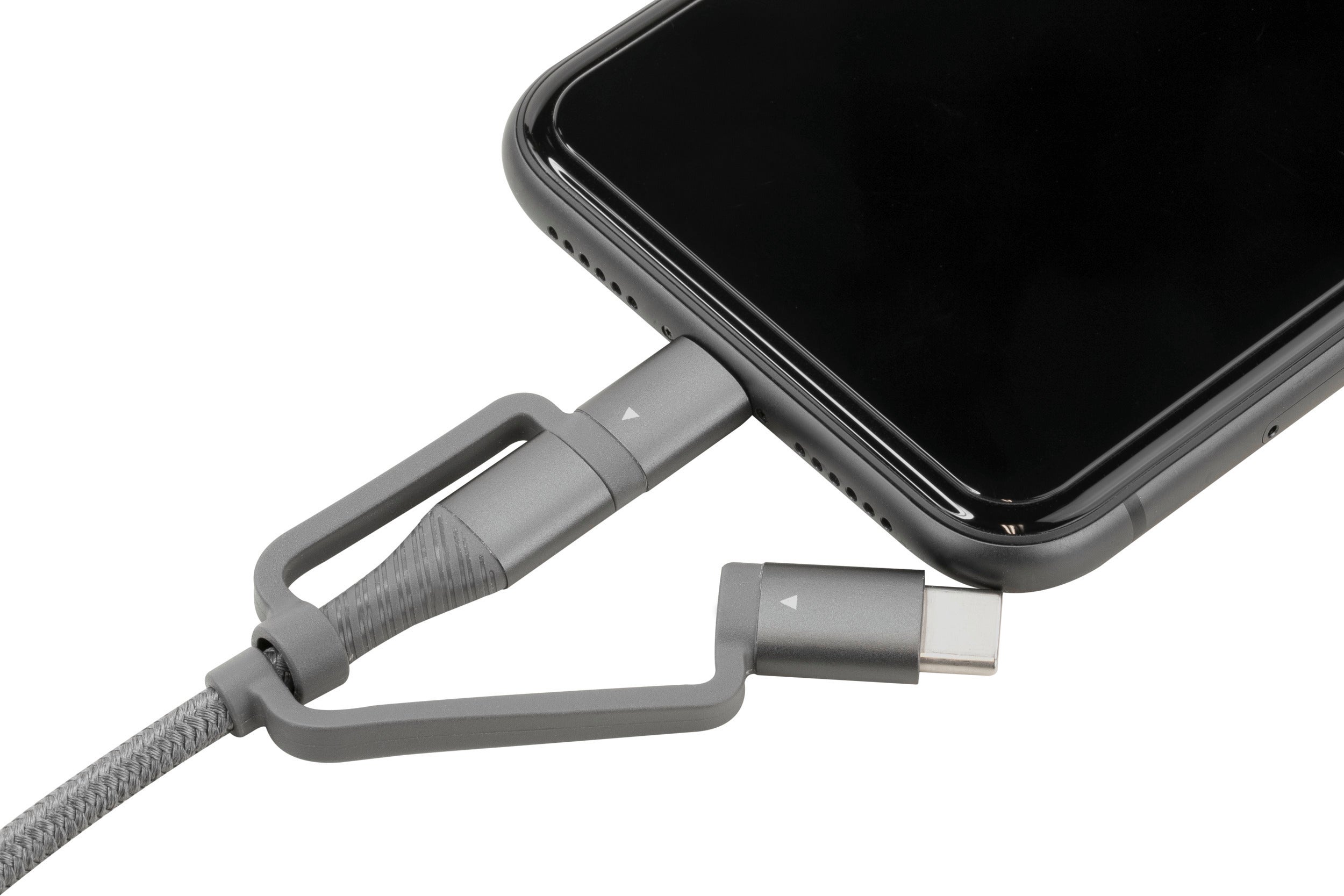 USB-Kabel 3in1 Micro-USB, USB-C & Lightning 120cm - Ansmann | Bellalite