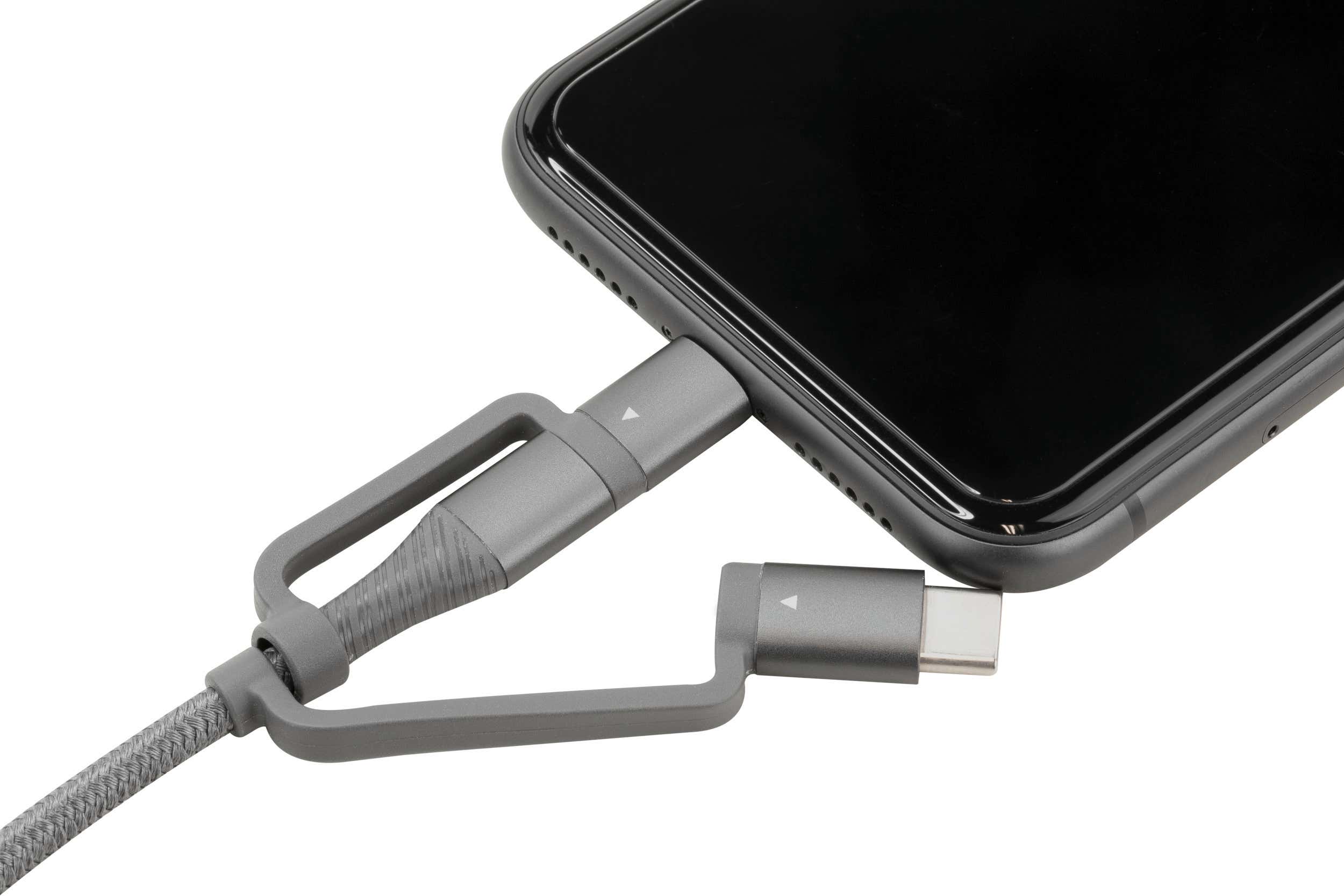USB-Kabel 3in1 Micro-USB, USB-C & Lightning 120cm - Ansmann | Bellalite USB-Kabel 3in1 Micro-USB, USB-C & Lightning 120cm - Ansmann | Bellalite