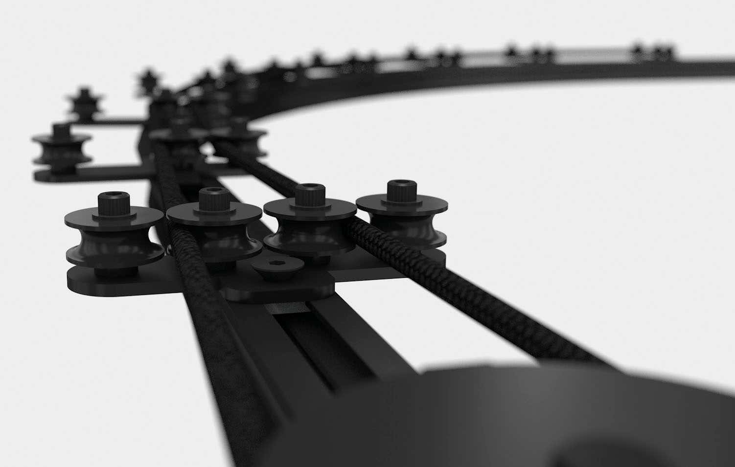 Eurotrack - Rope Guide 4 Wheels Svart - Wentex | Bellalite Eurotrack - Rope Guide 4 Wheels Svart - Wentex | Bellalite