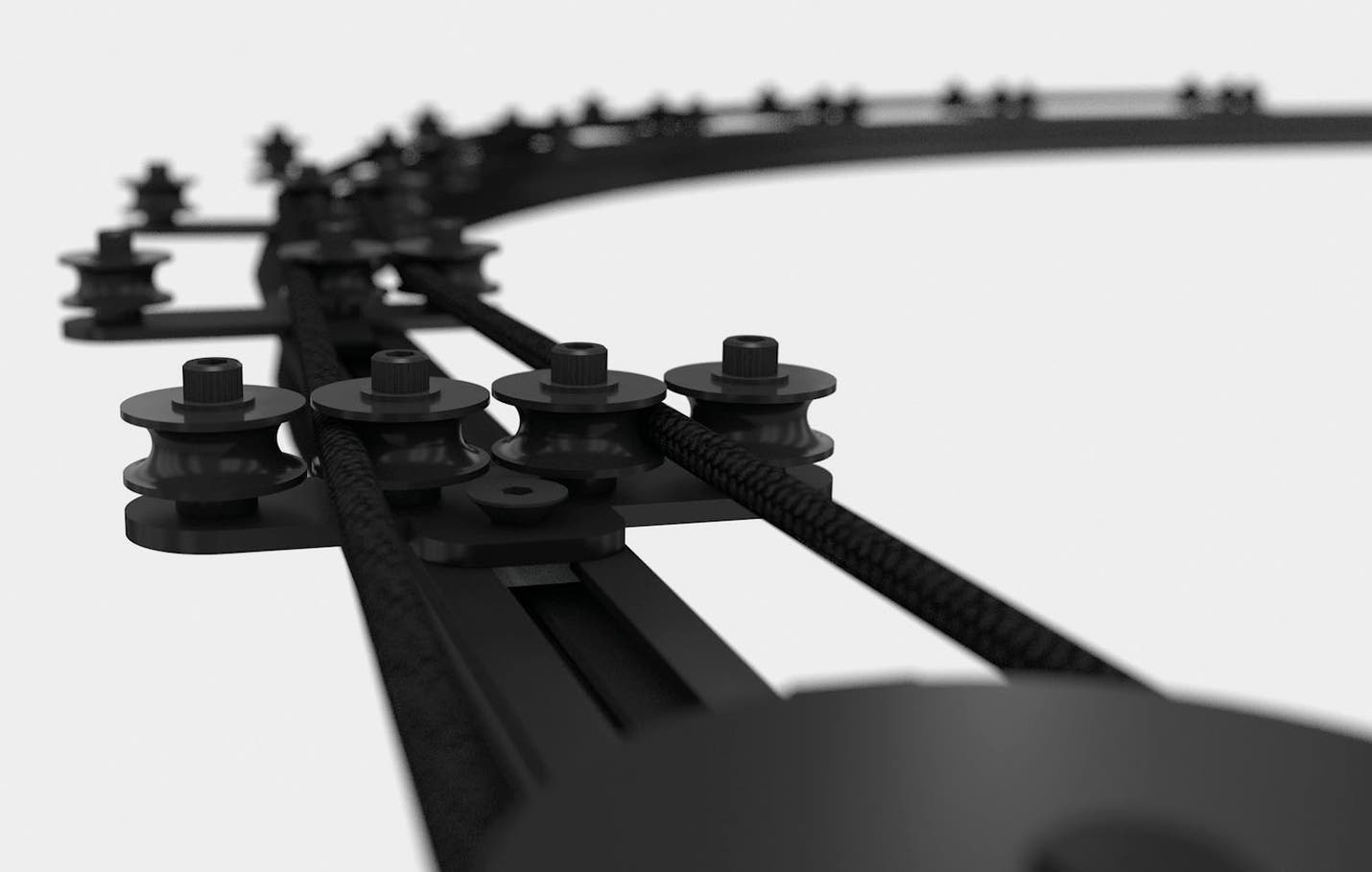 Eurotrack - Rope Guide 4 Wheels Svart - Wentex | Bellalite Eurotrack - Rope Guide 4 Wheels Svart - Wentex | Bellalite