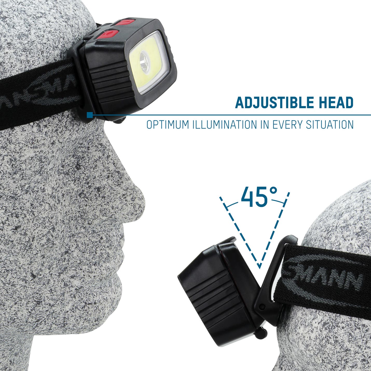 Pannlampa HD200B 3W LED & 1.5W COB LED - Ansmann | Bellalite Pannlampa HD200B 3W LED & 1.5W COB LED - Ansmann | Bellalite