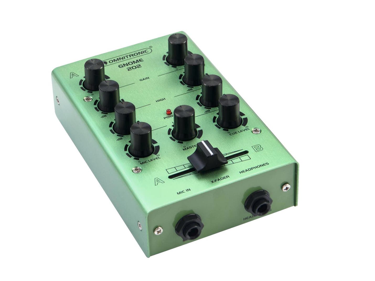 Ljudmixer GNOME-202 Mini Mixer Grön - Omnitronic | Bellalite Ljudmixer GNOME-202 Mini Mixer Grön - Omnitronic | Bellalite