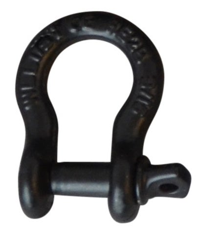 Lyrschackel, Shackle pin bow 4750kg, Svart, D8 4750kg - PSRIG | Bellalite
