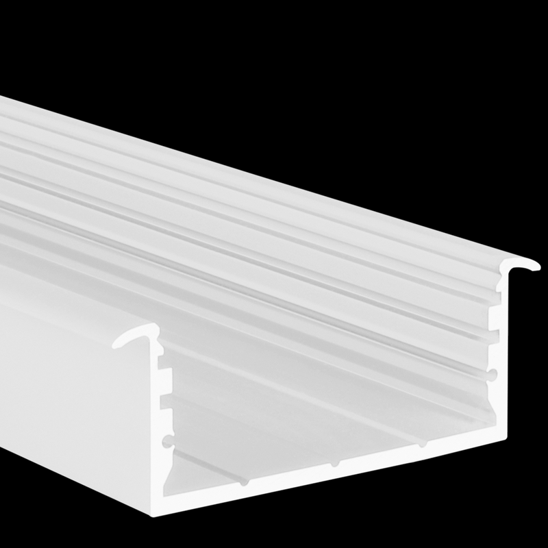 Aluminiumprofil L-Line Rec, 2m Vit - PROLED | Bellalite