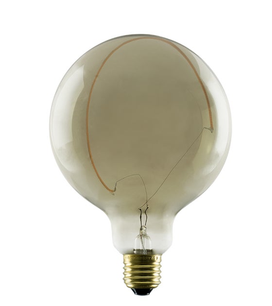 Segula Illusion Line LED Globe 125 Crescent Slanting Smokey E27 6W 310lm 1900K - Segula | Bellalite Segula Illusion Line LED Globe 125 Crescent Slanting Smokey E27 6W 310lm 1900K - Segula | Bellalite