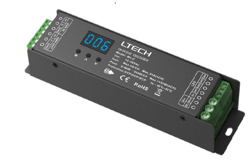 4CH DMX CV LED Dimmer 12-48V DC  - LTECH | Bellalite