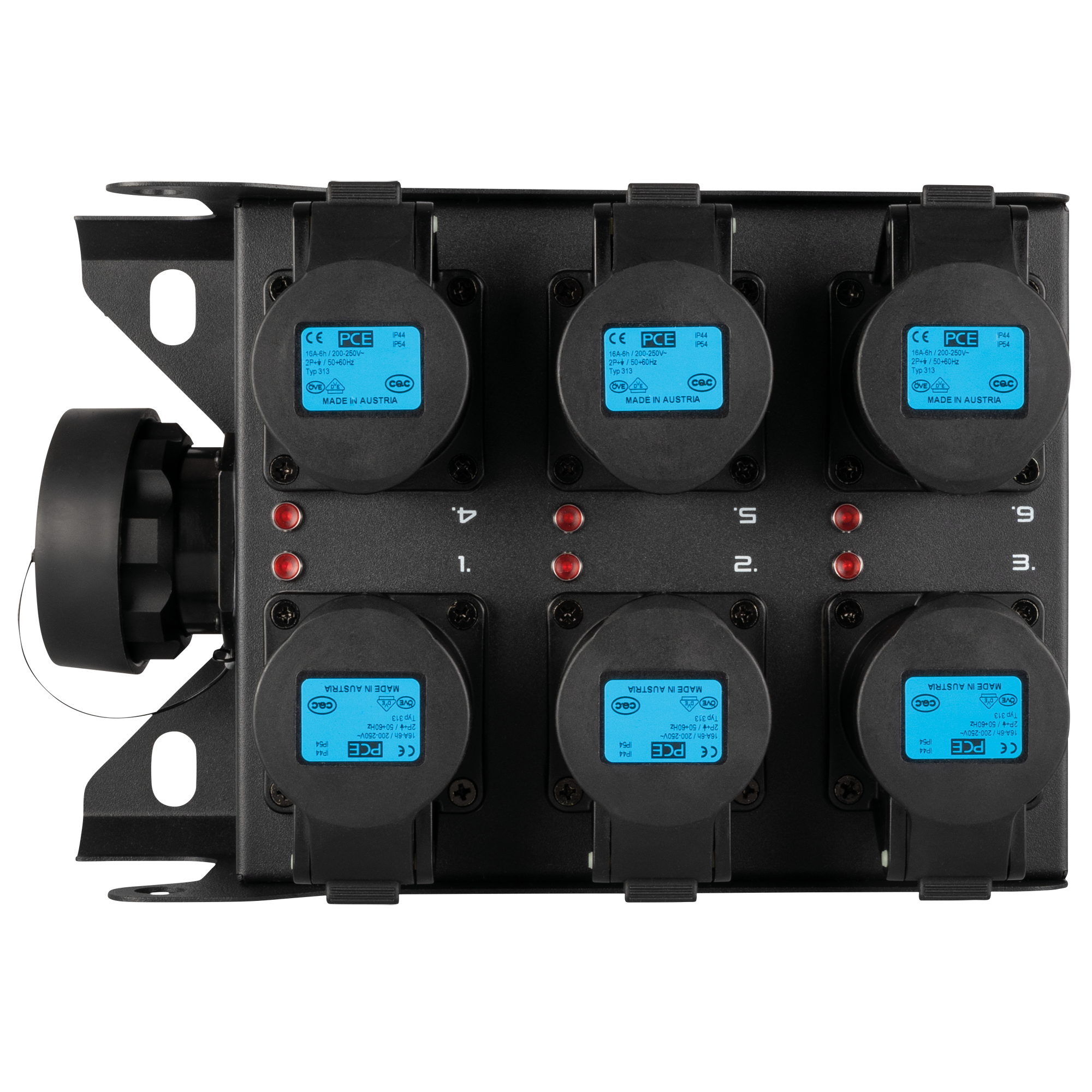 PowerCore 1s.6c 19-Pin Socapex IN / 6x CEE 16A(1p) UT - Showgear | Bellalite