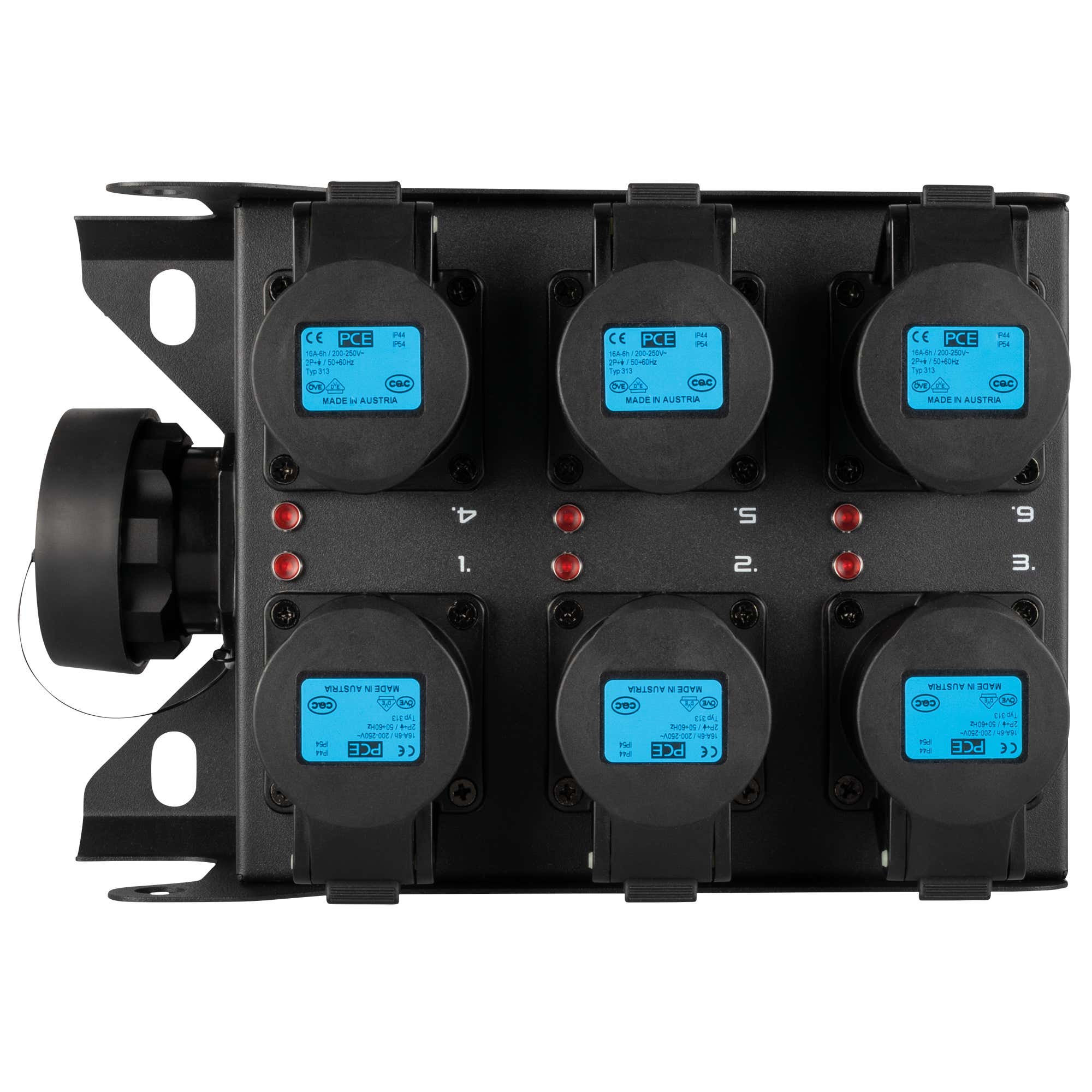PowerCore 1s.6c 19-Pin Socapex IN / 6x CEE 16A(1p) UT - Showgear | Bellalite PowerCore 1s.6c 19-Pin Socapex IN / 6x CEE 16A(1p) UT - Showgear | Bellalite