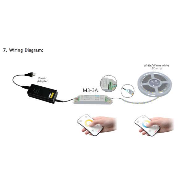 Mottagare med fjärrkontroll, 12-24V DC, CT 3CH x 3A, Max 108W (12V) / 216W (24V) - LTECH | Bellalite Mottagare med fjärrkontroll, 12-24V DC, CT 3CH x 3A, Max 108W (12V) / 216W (24V) - LTECH | Bellalite