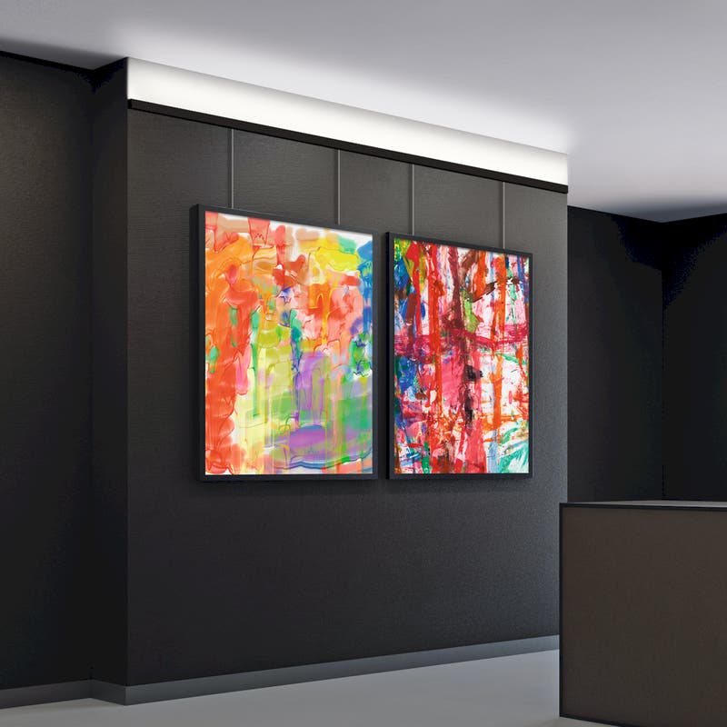 Aluminiumprofil S-Line Gallery, 3m Svart - PROLED | Bellalite Aluminiumprofil S-Line Gallery, 3m Svart - PROLED | Bellalite