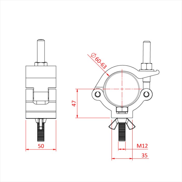 Doughty All Weather Mammoth Hook Clamp - Doughty | Bellalite Doughty All Weather Mammoth Hook Clamp - Doughty | Bellalite
