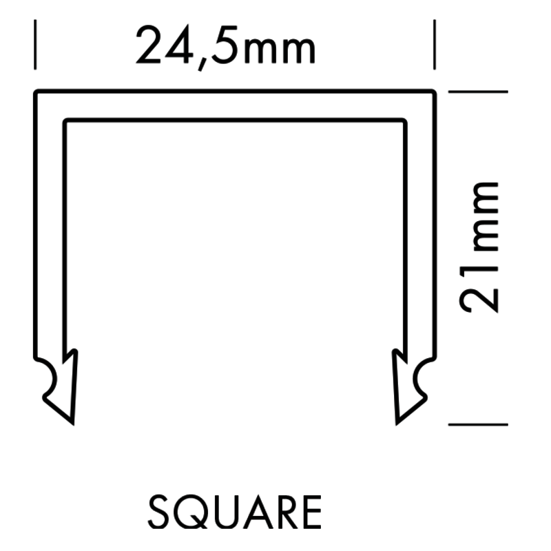 Plastic Cover M-Line Flat Break Proof, 5m - PROLED | Bellalite