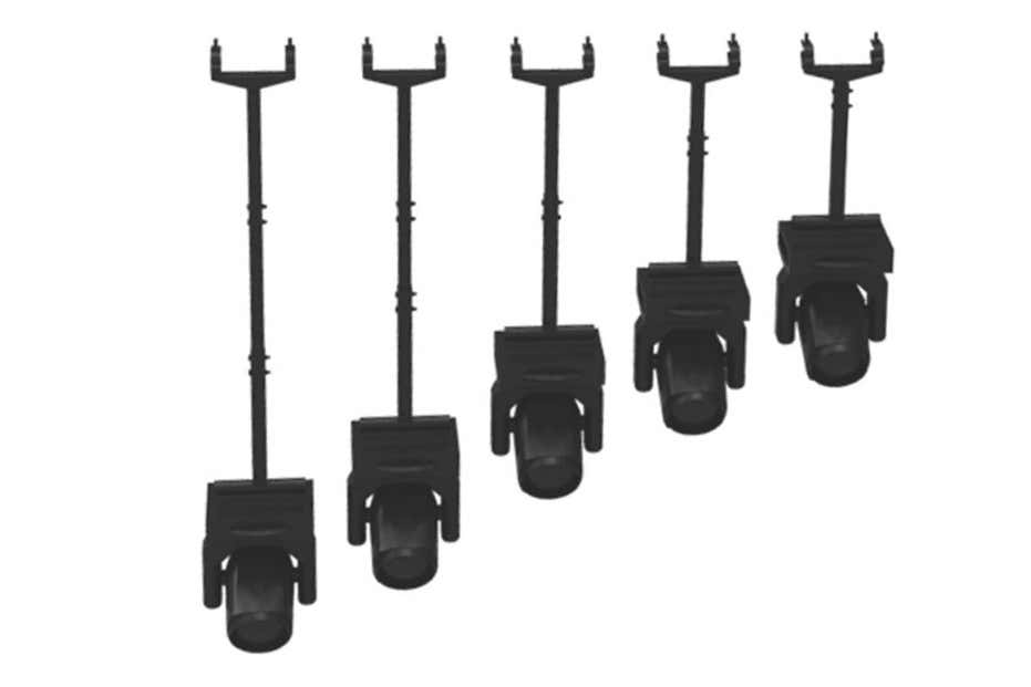 Freedom Drop Arm Bottom Side Svart - Admiral Staging | Bellalite Freedom Drop Arm Bottom Side Svart - Admiral Staging | Bellalite