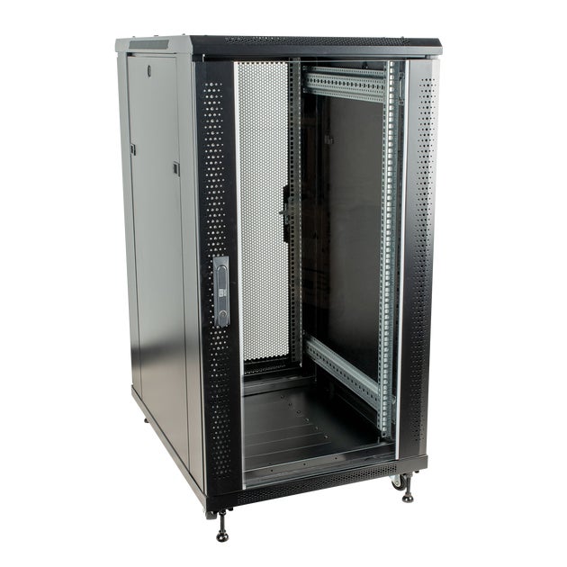 Server Rack, Network Cabinet, Glass Door 22U - Showgear | Bellalite Server Rack, Network Cabinet, Glass Door 22U - Showgear | Bellalite