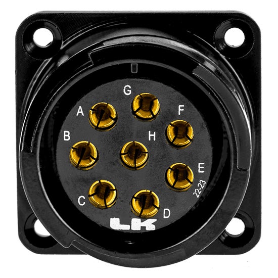 LK Speaker Connector 8-Pol Chassihona Crimp - LK Connectors | Bellalite LK Speaker Connector 8-Pol Chassihona Crimp - LK Connectors | Bellalite