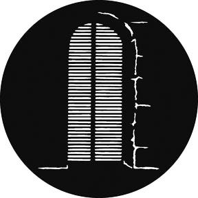 Spanish Shutters Metallgobo, B-Size (86mm) - Rosco | Bellalite Spanish Shutters Metallgobo, B-Size (86mm) - Rosco | Bellalite