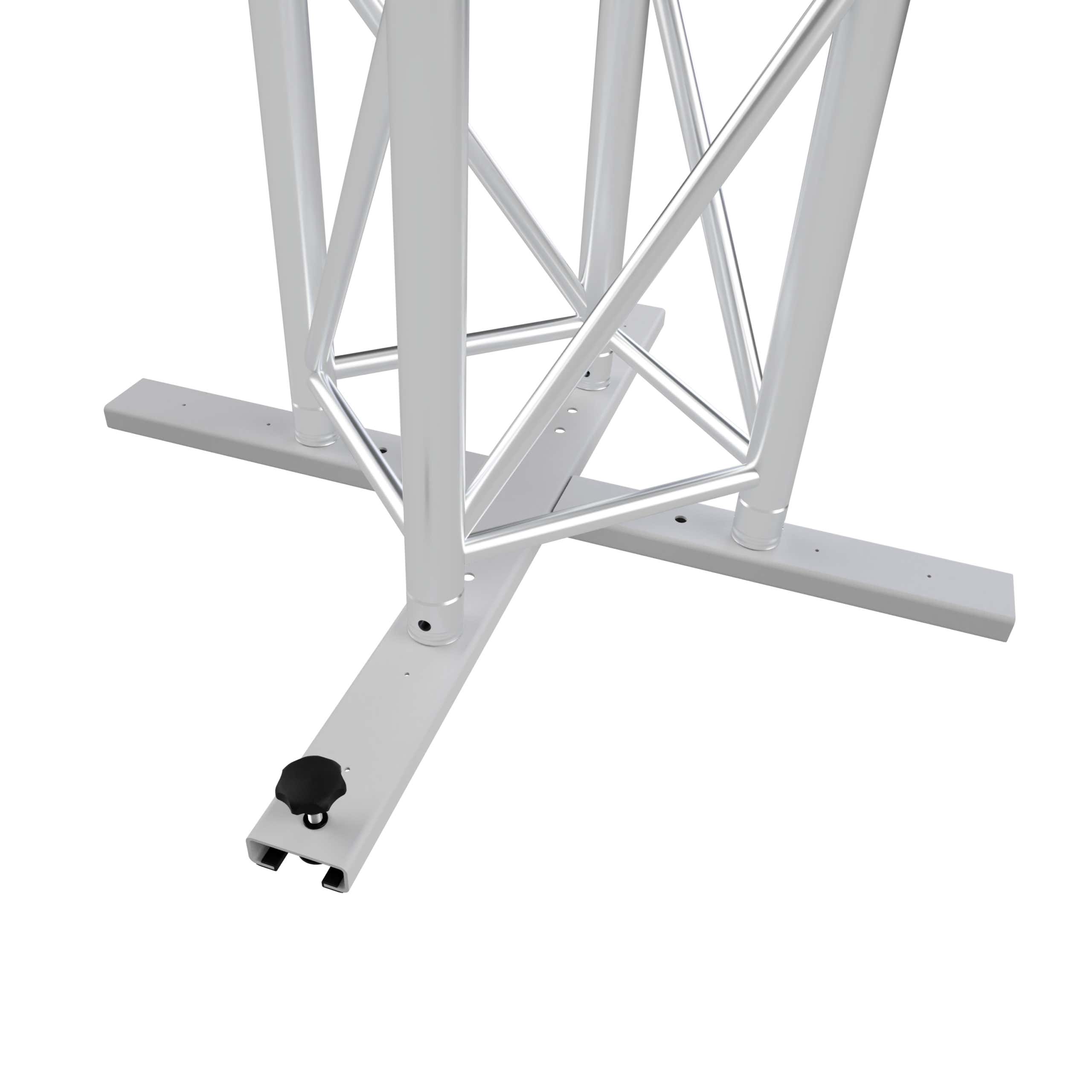 Vertitruss MXS-1000 Baseplate Silver, inkl. kopplingar - Vertitruss | Bellalite Vertitruss MXS-1000 Baseplate Silver, inkl. kopplingar - Vertitruss | Bellalite