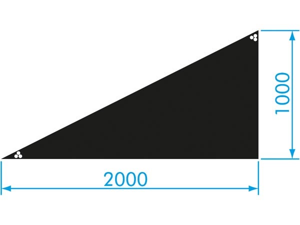 StageDex Basicline Triangle 200x100cm Vänster - Prolyte | Bellalite
