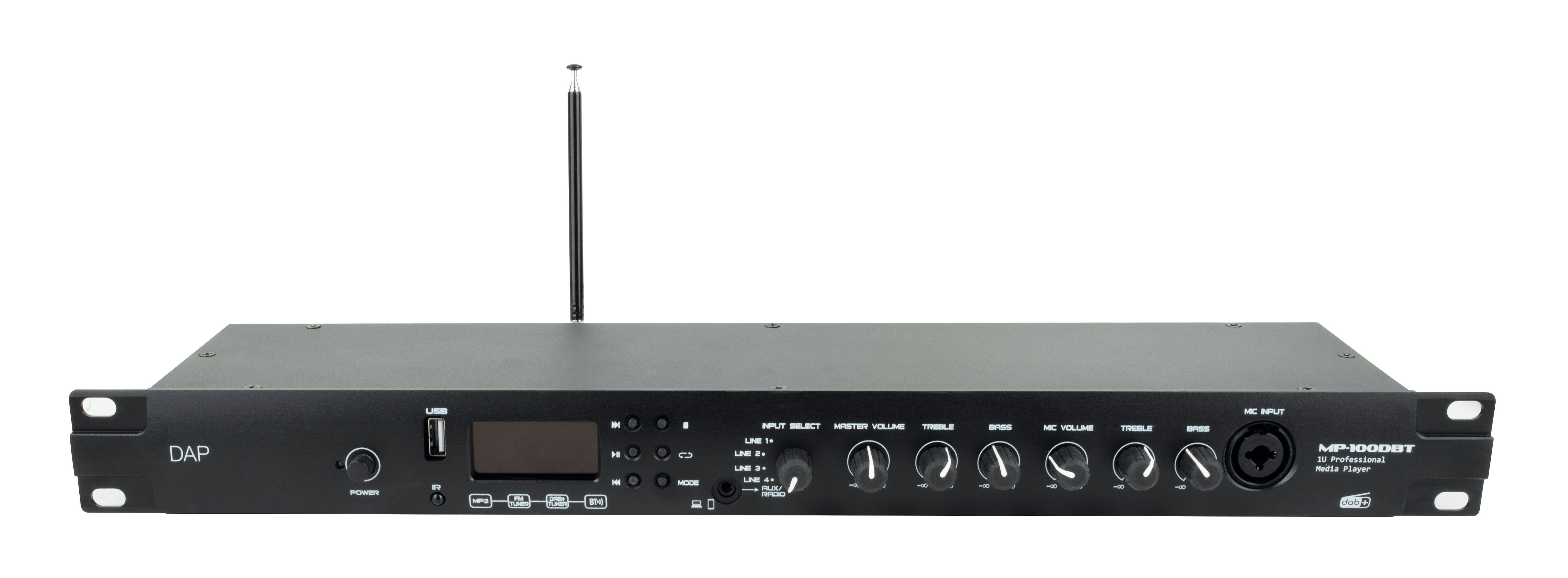 MP-100DBT Professional Media Player with DAB+ - DAP | Bellalite