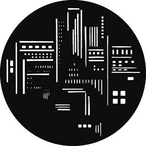 City Scene Metallgobo, B-Size (86mm) - Rosco | Bellalite