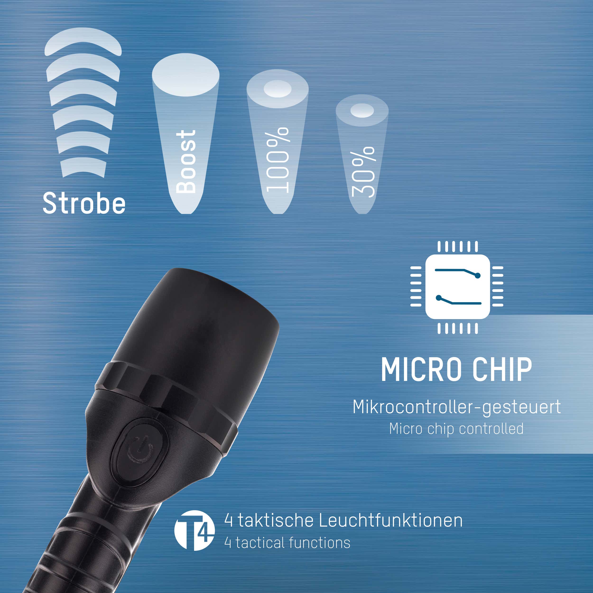 Ficklampa M900P 10W LED torch - Ansmann | Bellalite Ficklampa M900P 10W LED torch - Ansmann | Bellalite