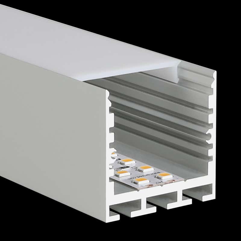 Aluminiumprofil SQ-Line Standard 24, 5m Alu - PROLED | Bellalite Aluminiumprofil SQ-Line Standard 24, 5m Alu - PROLED | Bellalite