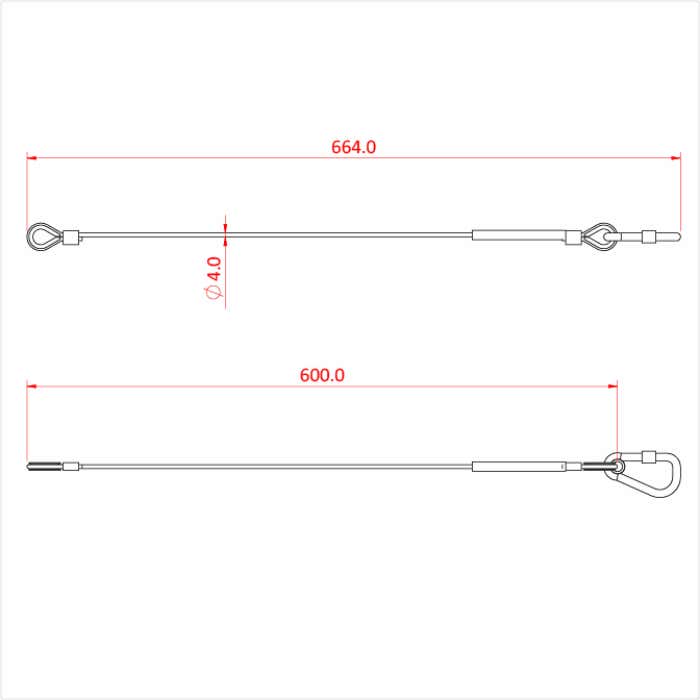 Doughty All Weather Säkerhetswire 60cm 36kg 4mm - Doughty | Bellalite Doughty All Weather Säkerhetswire 60cm 36kg 4mm - Doughty | Bellalite
