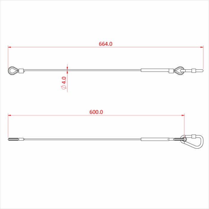 Doughty All Weather Säkerhetswire 60cm 36kg 4mm - Doughty | Bellalite Doughty All Weather Säkerhetswire 60cm 36kg 4mm - Doughty | Bellalite
