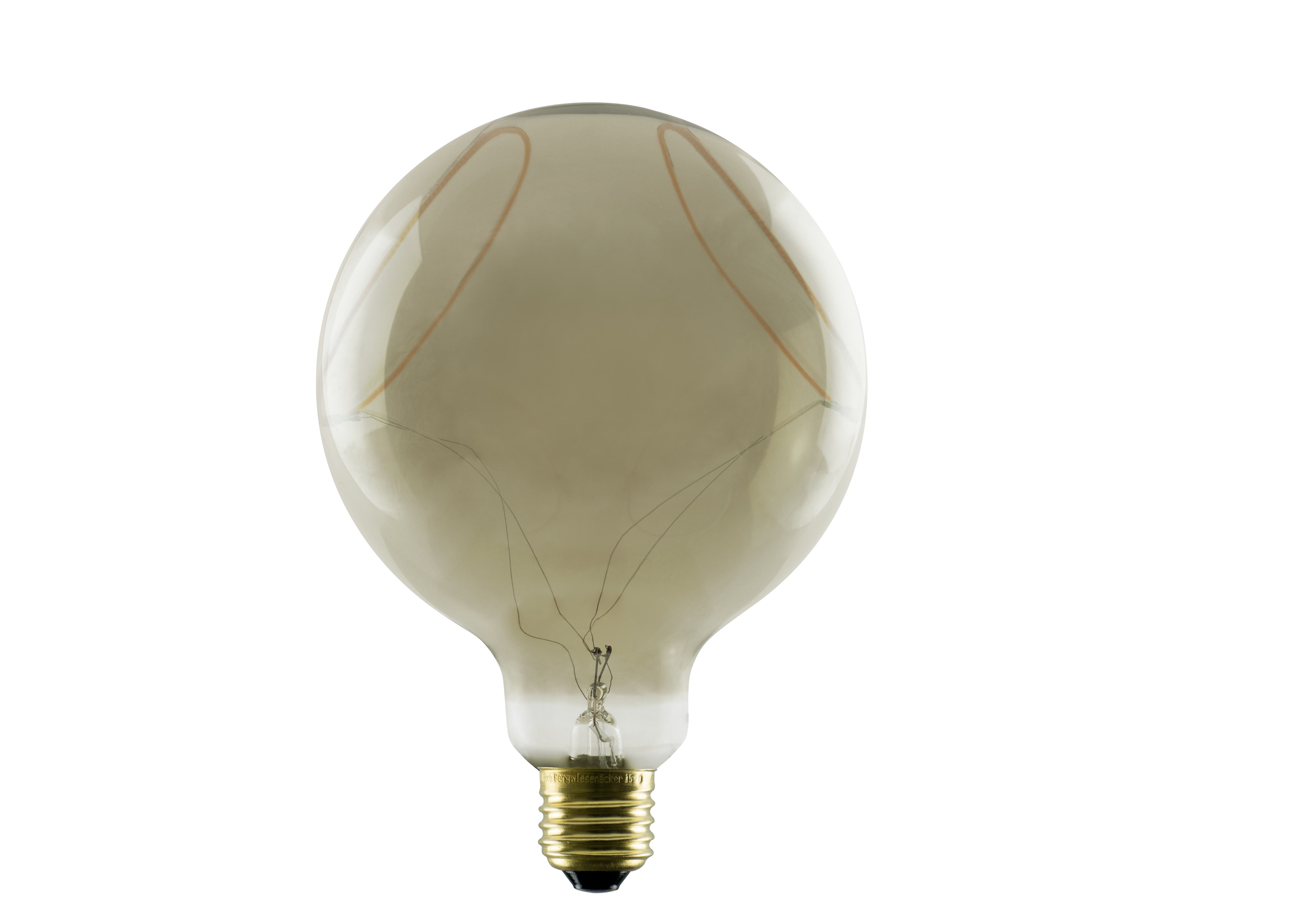 Segula Illusion Line LED Globe 125 Two Crescent Smokey E27 8W 400lm 1900K - Segula | Bellalite Segula Illusion Line LED Globe 125 Two Crescent Smokey E27 8W 400lm 1900K - Segula | Bellalite