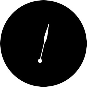 Minute Hand Metallgobo, B-Size (86mm) - Rosco | Bellalite