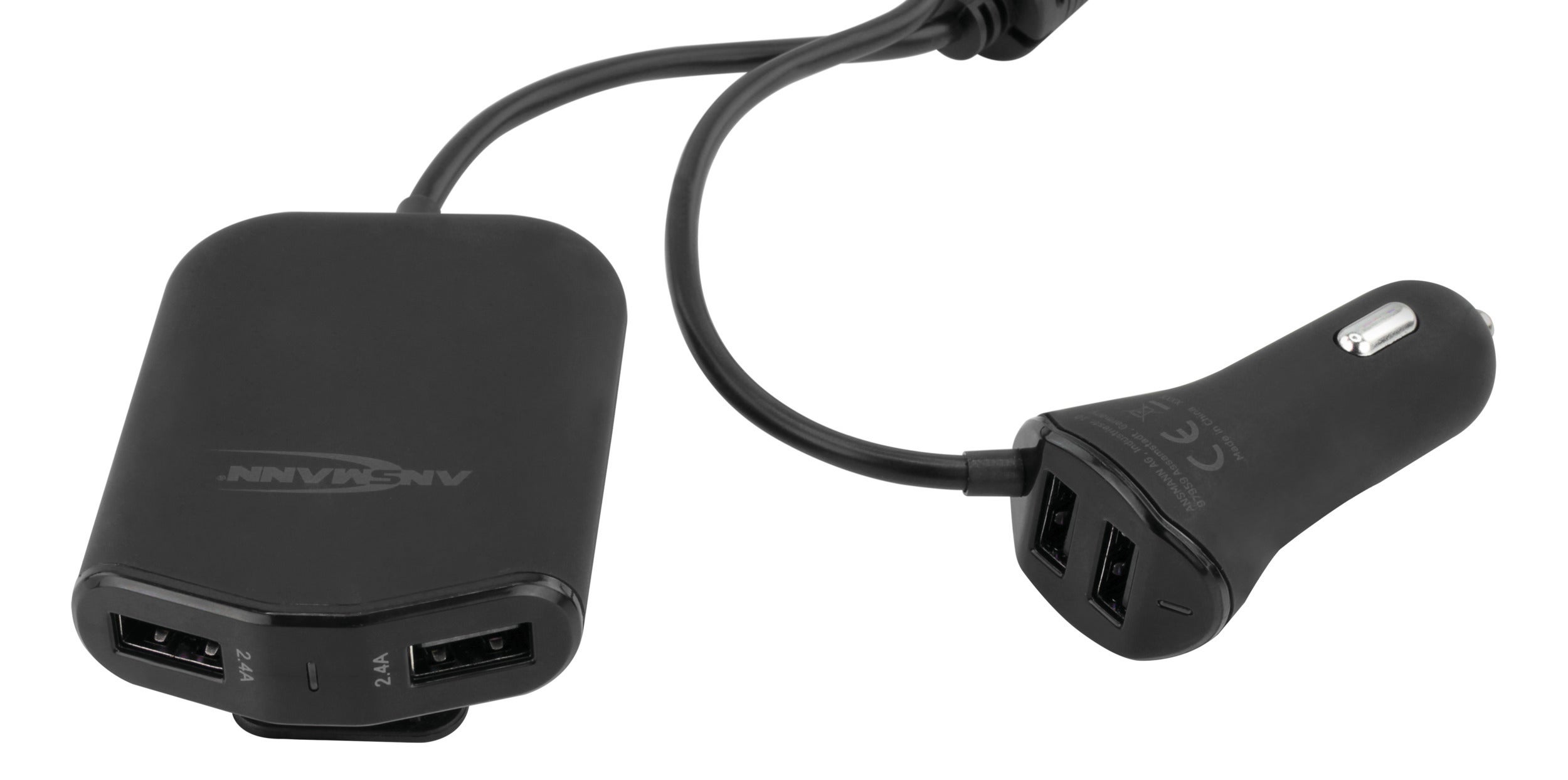 USB-laddare In-Car Charger 496 9600 mA (4× max. 2400 mA) & 2x USB - Ansmann | Bellalite