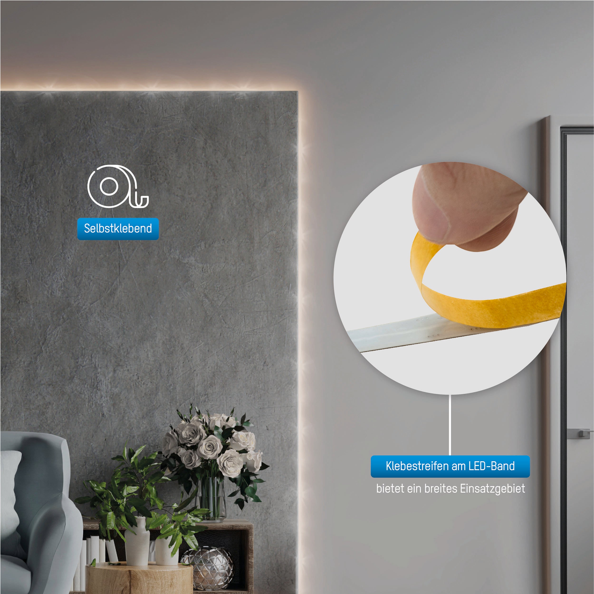 LED-Strip Sensor 2m Batteridriven 3000K - Ansmann | Bellalite