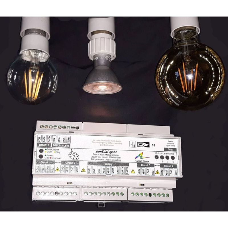 Artistic Licence SunDIAL Quad 4x250W dimmer med DMX/RDM  - Artistic Licence | Bellalite