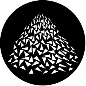 Vanishing Triangles Metallgobo, (50mm/38mm) - Rosco | Bellalite