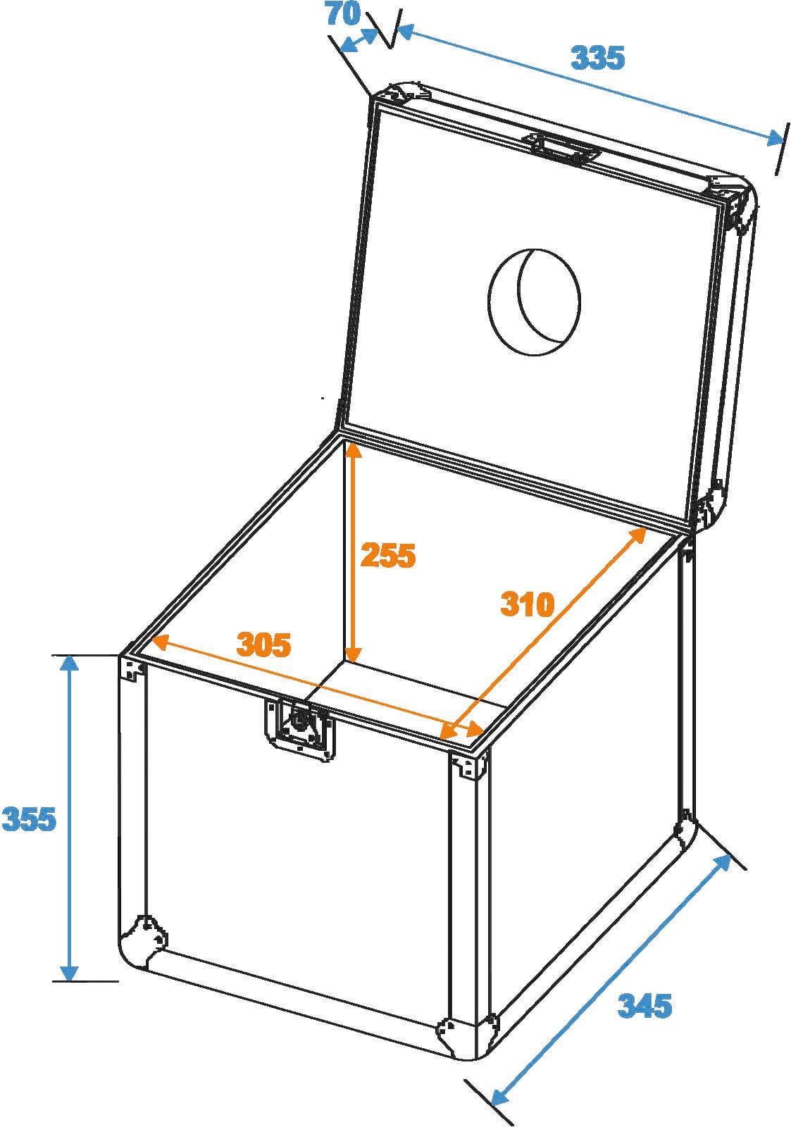 ROADINGER Flightcase Mirror Ball 30cm - Roadinger | Bellalite ROADINGER Flightcase Mirror Ball 30cm - Roadinger | Bellalite