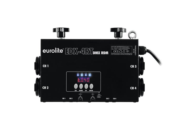 Dimmer EDX-4RT DMX RDM Truss Mount - Eurolite | Bellalite Dimmer EDX-4RT DMX RDM Truss Mount - Eurolite | Bellalite